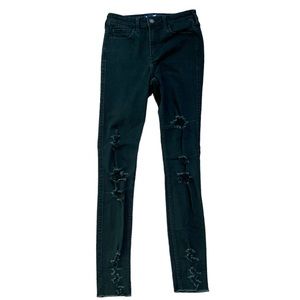 Hollister distressed black jeans